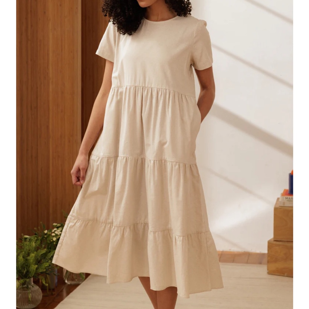 Tradlands Chalet tierd midi dress